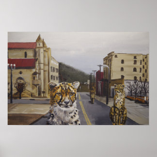 T.S.W.S.Y.E. - Cheetah City Pop Surrealisme Print