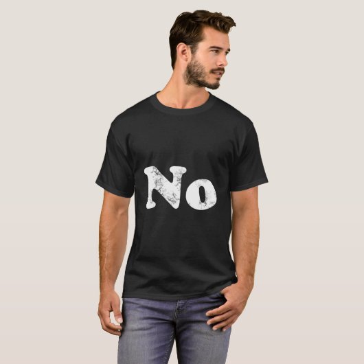 T Says No T-shirt (Voorkant volledig)