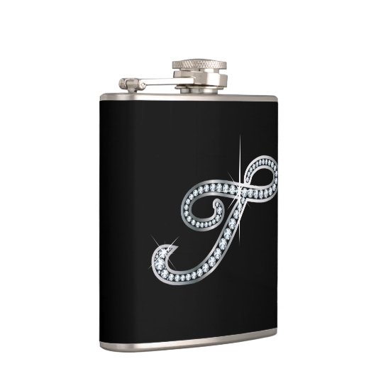 T Script "Diamond Bling"-fles Heupfles (Rechts)