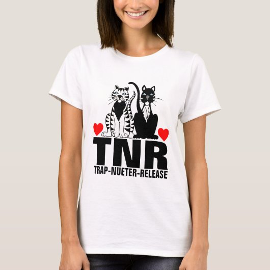 T-SHIRS VAN TNR CAT-TEKSTNUETER T-SHIRT (Voorkant)