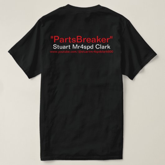 T-shirt (Design achterkant)