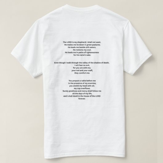 T-shirt (Design achterkant)