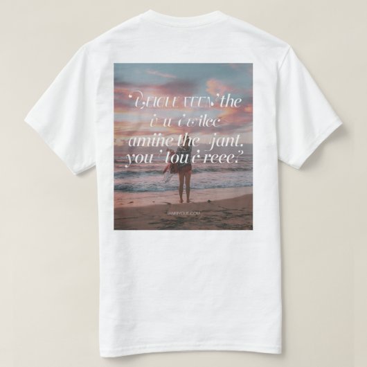 T-shirt (Design achterkant)