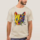 T-Shirt 053 - Catface met tattoo (Voorkant)