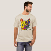 T-Shirt 053 - Catface met tattoo (Voorkant volledig)