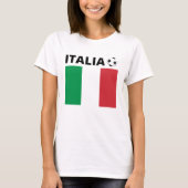 T-shirt 100% katoen, zoet, Italiaanse vlag (Voorkant)