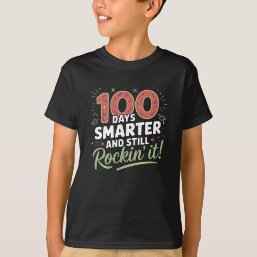 T-shirt 100ste dag van school (Voorkant)
