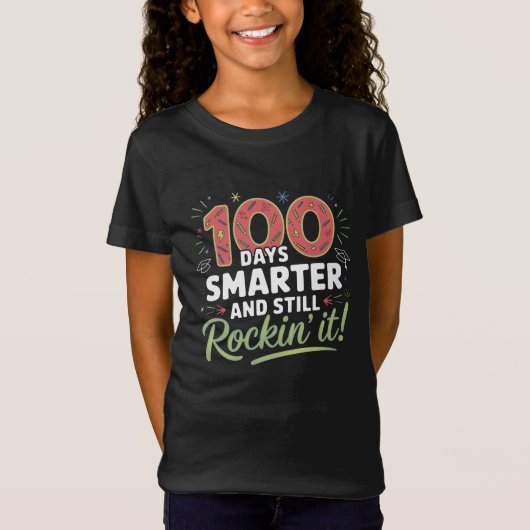 T-shirt 100ste dag van school (Voorkant)