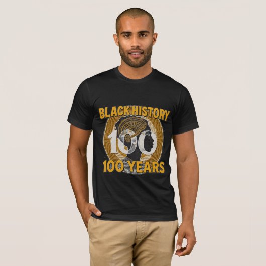 T-shirt 100ste verjaardag van de Maand van de Zwar (Voorkant volledig)