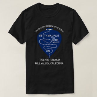 T-shirt 1911 Crookedest-spoorweg Mt Tamalpais