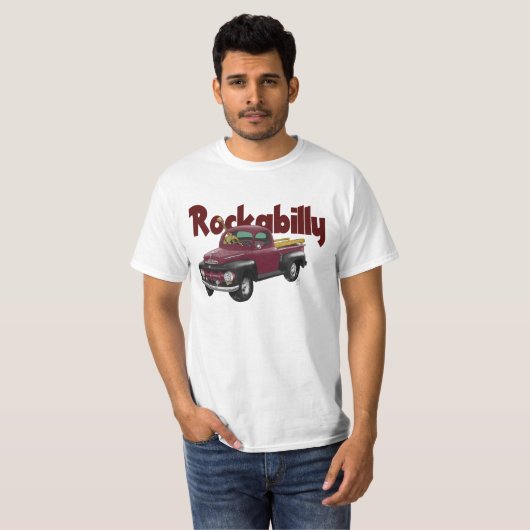  T-shirt 1951 Rockabilly (Voorkant volledig)