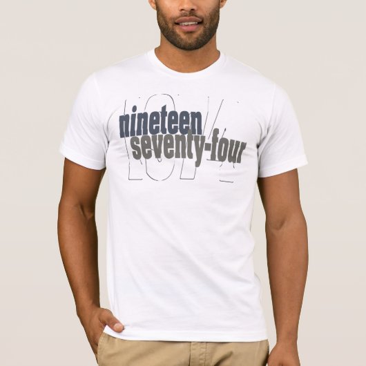 t-shirt 1974 (Voorkant)