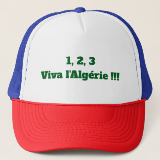 T-shirt 1, 2, 3 Viva Algerije Trucker Pet
