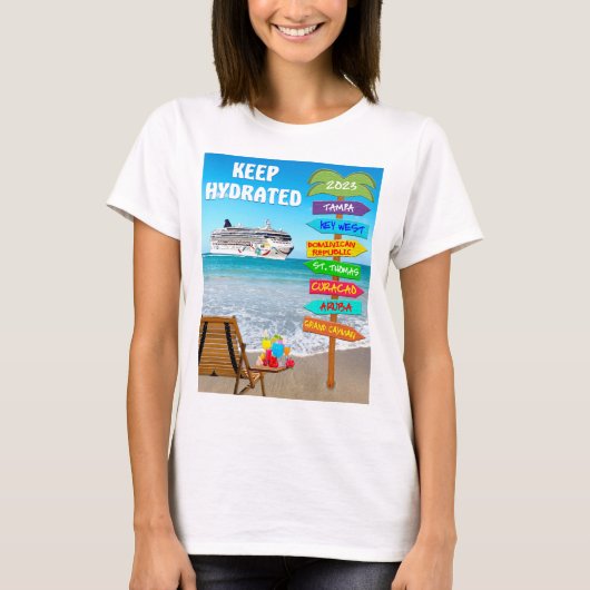 T-shirt 1 voor vrouwen - cruise 2023 (Voorkant)