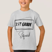 T-Shirt 1e klas squad box - terug naar school (Voorkant)