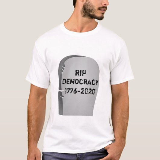 T-shirt 2020 RIP democracy (Voorkant)
