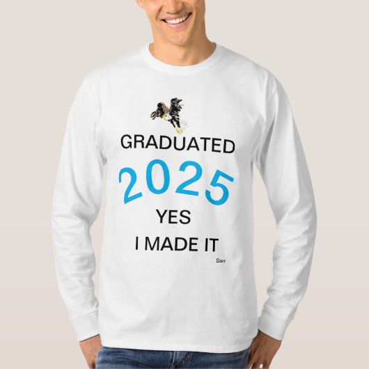 T-shirt : 2024 Afstuderen (Voorkant)