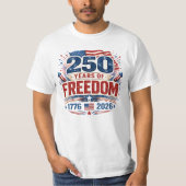 T-shirt '250 Jaar Vrijheid' (Voorkant)