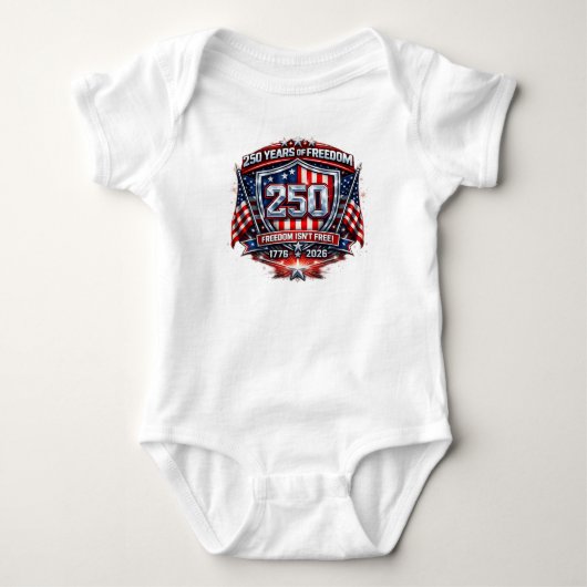 T-shirt '250 jaar vrijheid – Houd Amerika Groot' (Voorkant)