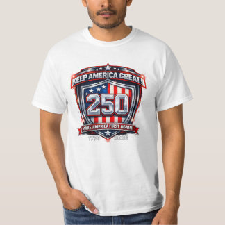 T-shirt '250 jaar vrijheid – Houd Amerika Groot'