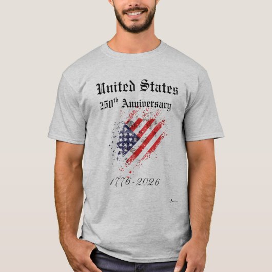 T-shirt 250ste verjaardag (Voorkant)