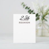 T-SHIRT 25e klas reünie Kaart (Staand voorkant)