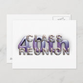 T-SHIRT 40e klas reünie Briefkaart (Voorkant / Achterkant)