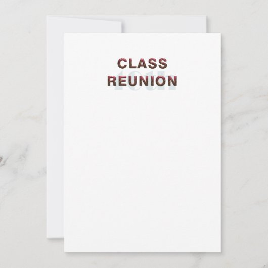 T-SHIRT 40e klas reünie Kaart (Voorkant)