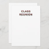 T-SHIRT 40e klas reünie Kaart (Voorkant / Achterkant)