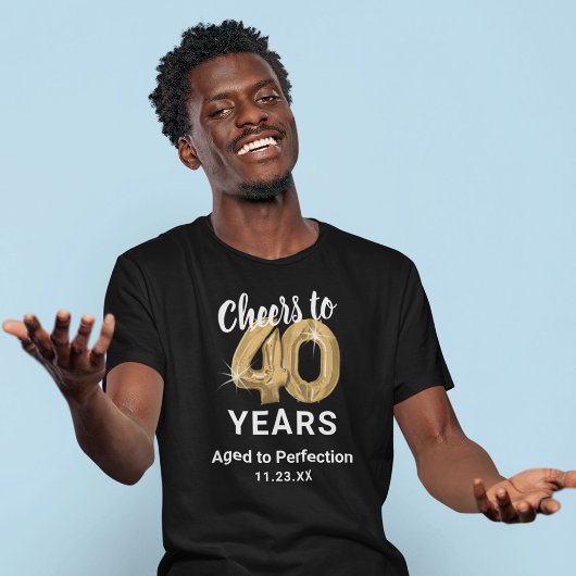 T-Shirt 40e Verjaardag 'Gerijpt tot in de Perfecti