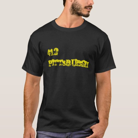 T-shirt "412 Pittsburgh" (Voorkant)