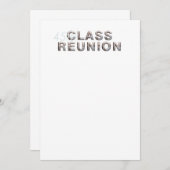 T-SHIRT 45e klas reünie Kaart (Voorkant / Achterkant)