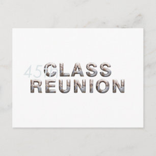 T-SHIRT 45e klas reunion Briefkaart
