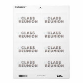 T-SHIRT 45e klas reunion Etiket (Full Sheet)