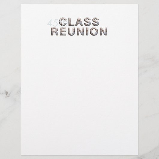 T-SHIRT 45e klas reunion Flyer (Voorkant)