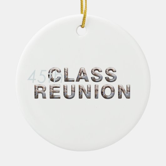 T-SHIRT 45e klas reunion Keramisch Ornament (Voorkant)