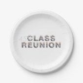T-SHIRT 45e klas reunion Papieren Bordje (Voorkant)