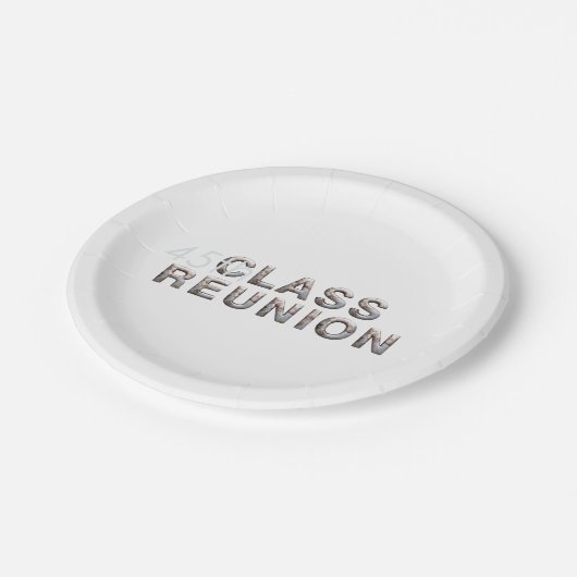 T-SHIRT 45e klas reunion Papieren Bordje (Gekanteld)