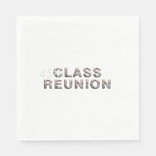 T-SHIRT 45e klas reunion Servet (Voorkant)