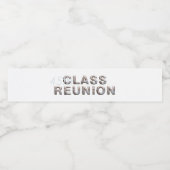 T-SHIRT 45e klas reunion Waterfles Etiket (Enkel label)