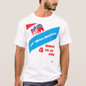 T-shirt : 4 juli (Voorkant)