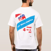 T-shirt : 4 juli (Achterkant)