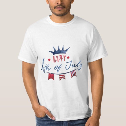 T-shirt 4 juli Amerikaanse Onafhankelijkheidsdag (Voorkant)