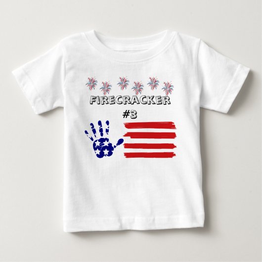 T-Shirt 4 juli baby (Voorkant)