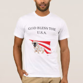 T-shirt : 4 JULI GOD ZEGENE DE VS. (Voorkant)