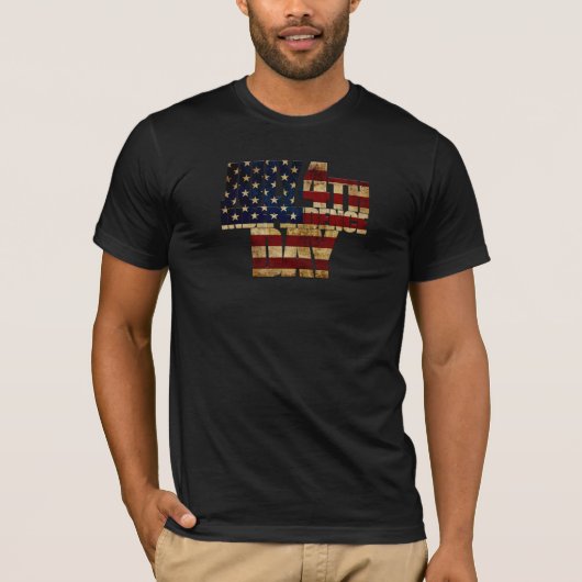 T-shirt '4 juli Onafhankelijkheidsdag 002' (Voorkant)