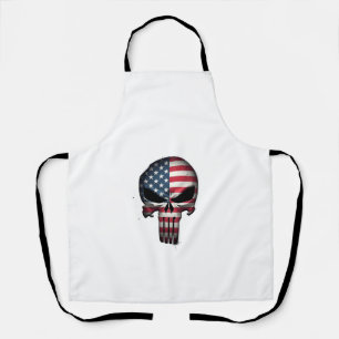 T-shirt 4 juli voor vrouwen mannen Amerikaanse vla Schort