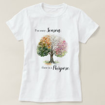 T-SHIRT 4-SEIZOEN WATERVERF BIBLE VERSE
