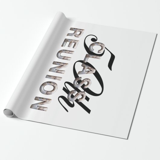 T-SHIRT 50e klas reünie Cadeaupapier (Uitgerold)