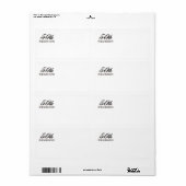 T-SHIRT 50e klas reünie Etiket (Full Sheet)